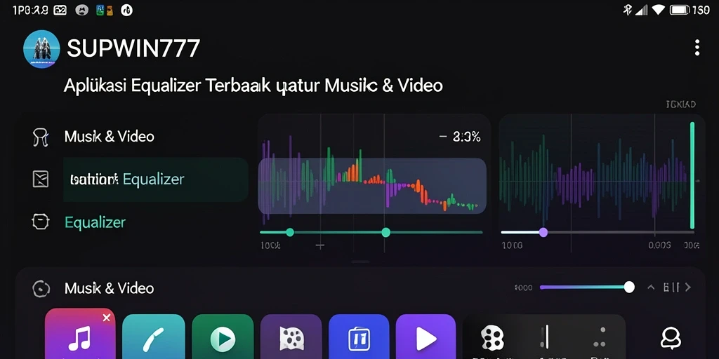 Antarmuka SUPWIN777 yang menawan dan fungsional untuk Equalizer.